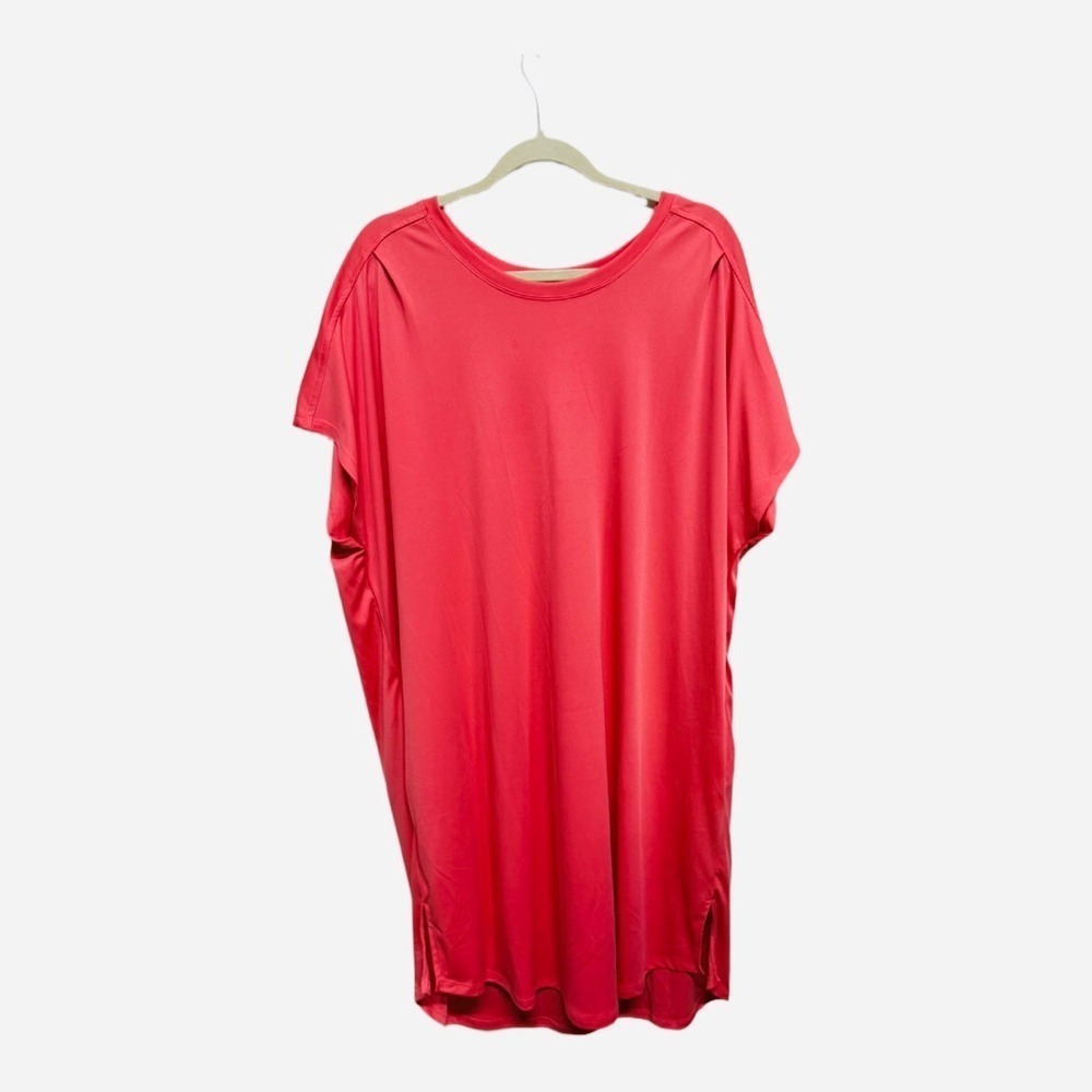 Cuddl Duds Hot Pink Kaftan Pockets Dress Sleep Size 2X